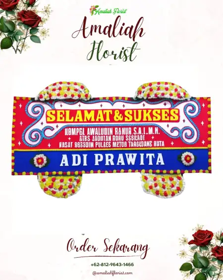 Papan Bunga Ucapan Selamat Sukoiber